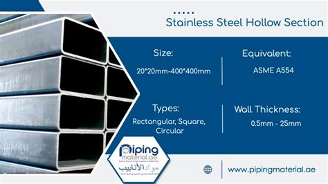 stainless steel box section dimensions|ss hollow section weight chart.